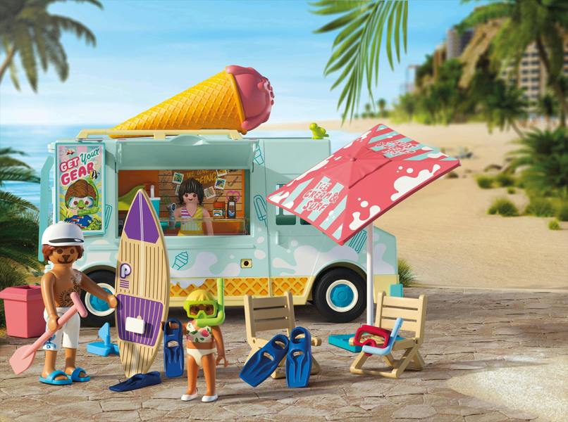 Playmobil My Life Ice Cream Truck with Surf Shop