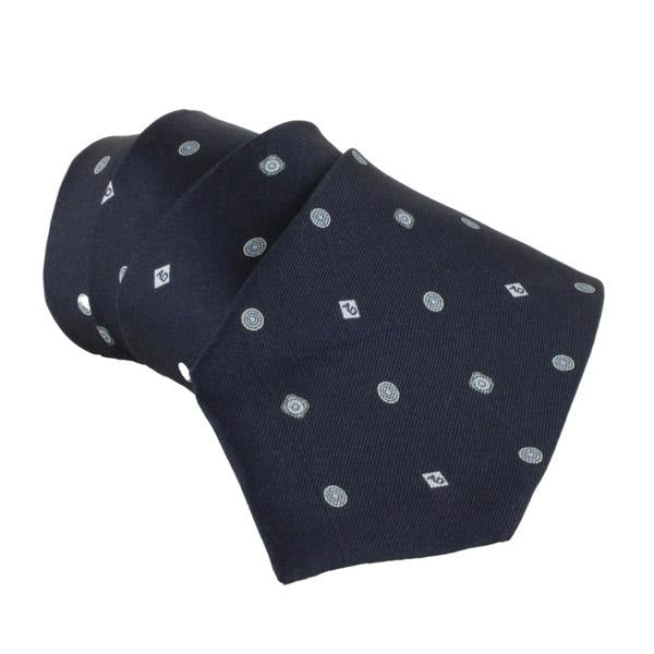 Dunhill silk tie in a monogram pattern