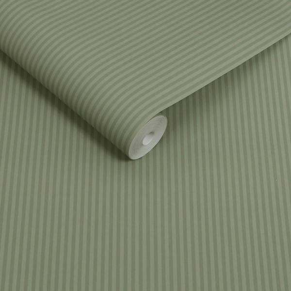 Next Deep Green Ticking Stripe Wallpaper