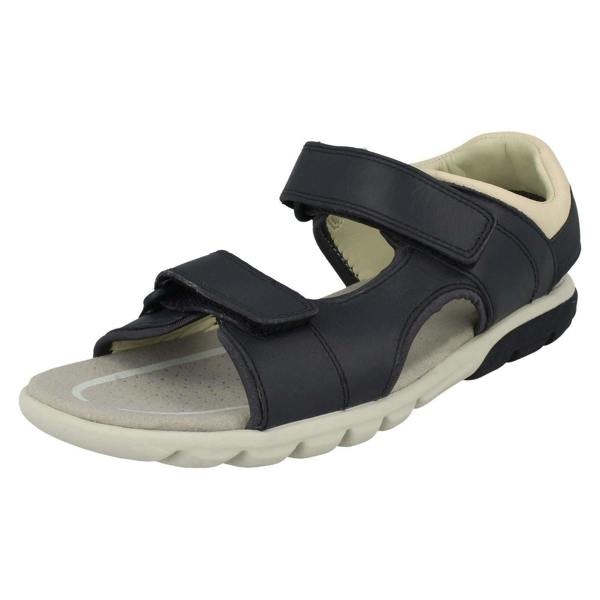 Clarks Boys Clarks Casual Strapped Sandals Rocco Wave