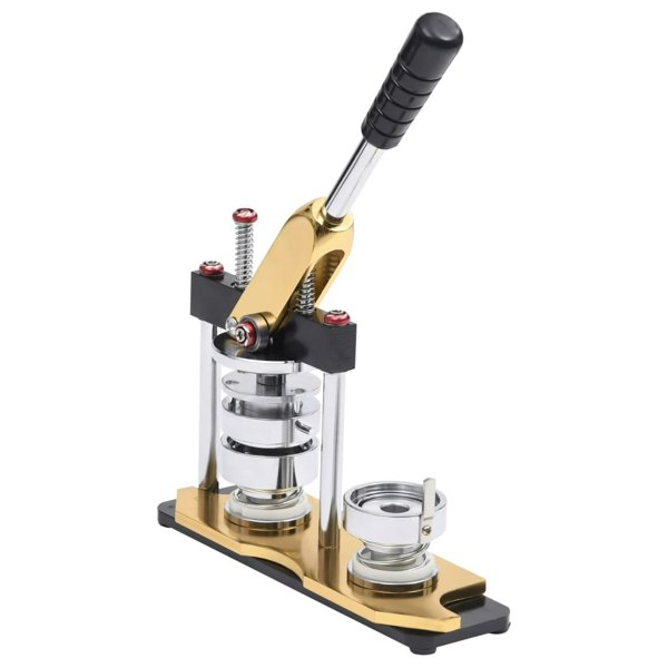 Berkfield Badge Maker Machine with Circle Cutter Rotate Punch 44 mm
