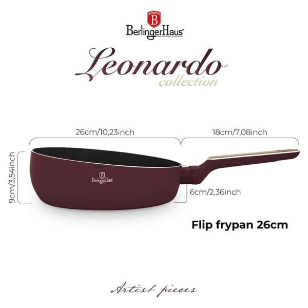 Berlinger Haus Flip Frypan 26 cm Berlinger Haus BH8294 | Leonardo Nordic