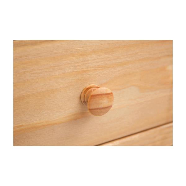 Cabinet Bits Lucca Waxed 3 Drawer 3 Door Sideboard Wood Knob
