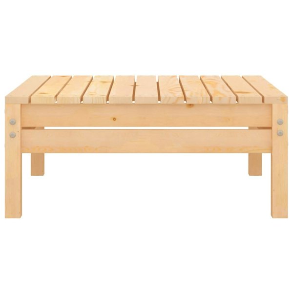 Berkfield Garden Footstool Solid Pinewood