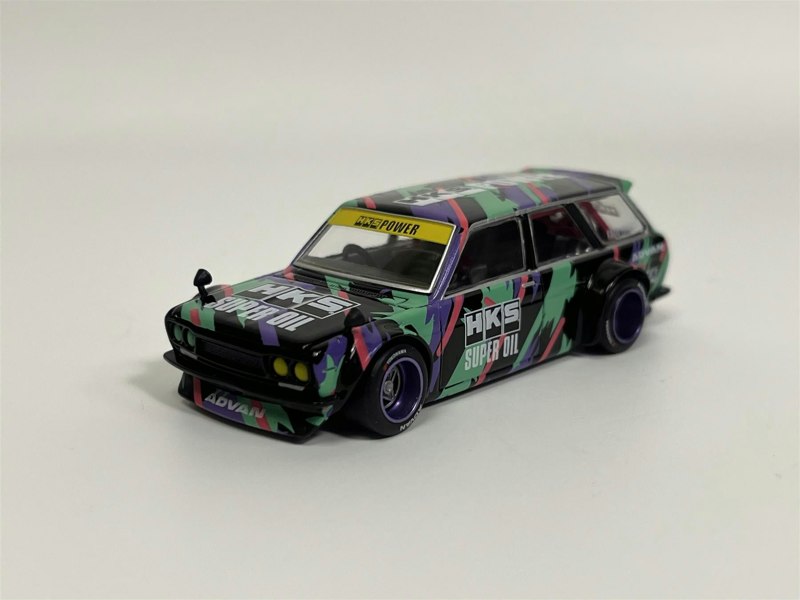 Mini GT Datsun Kaido 510 Wagon HKS V1 1:64 Scale Kaido House Mini GT KHMG144