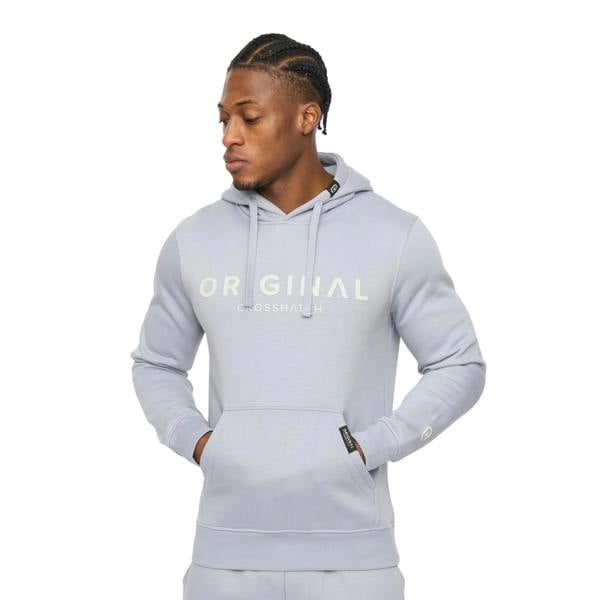 Crosshatch Mens Bardon Hoodie - Steel Blue - 