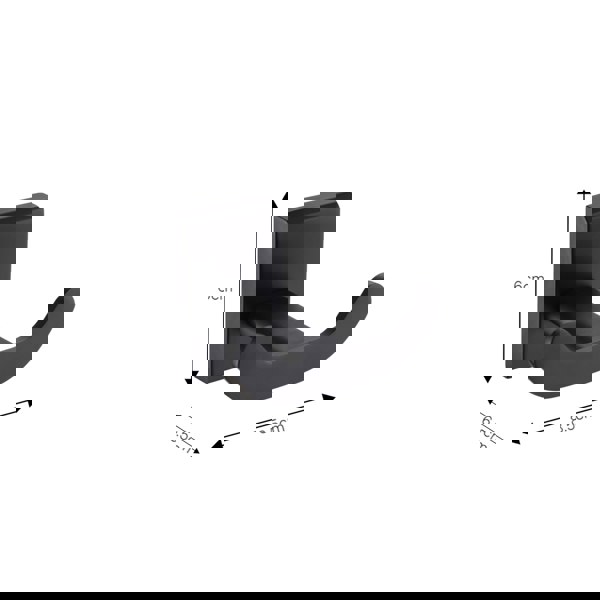 Showerdrape Unity Black Stainless Steel Wall Mounted 3 Piece Bathroom Accessory Set