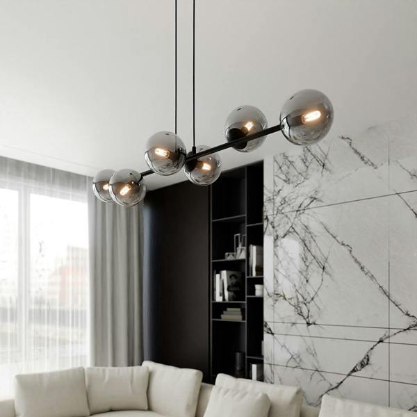 Emibig ROSSI Pendant lamp  6 x E14 Black with Graphite Shade