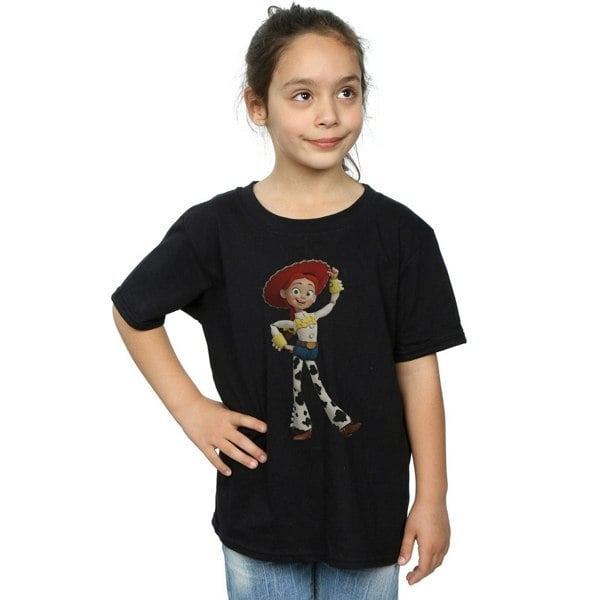 Disney Girls Toy Story Jessie Pose Cotton T-Shirt - Black