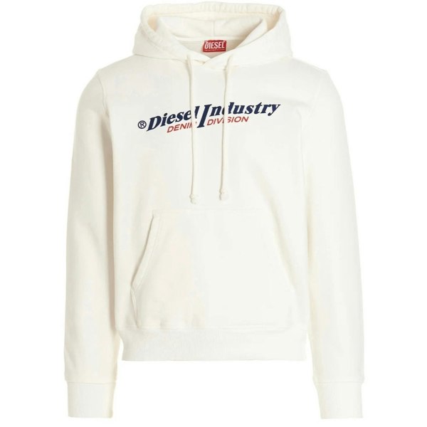 Diesel Industry Denim Division Design White Hoodie S