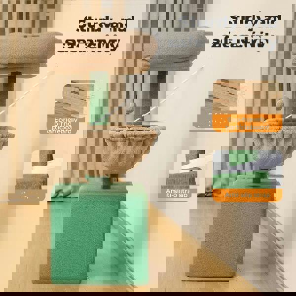 Skylos Compact Cat Tree 80CM Multi-Level Activity Centre Condo for Small Spaces