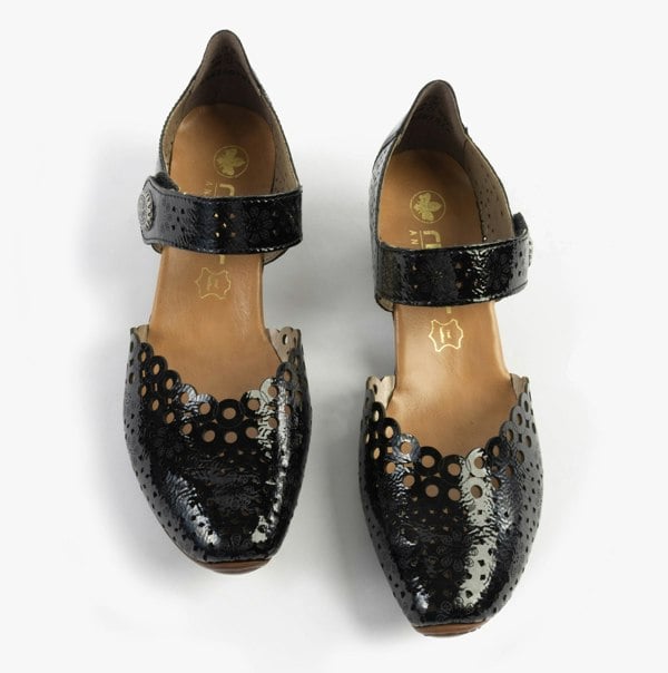 Rieker 43753-02 Womens Shoes - Patent Black
