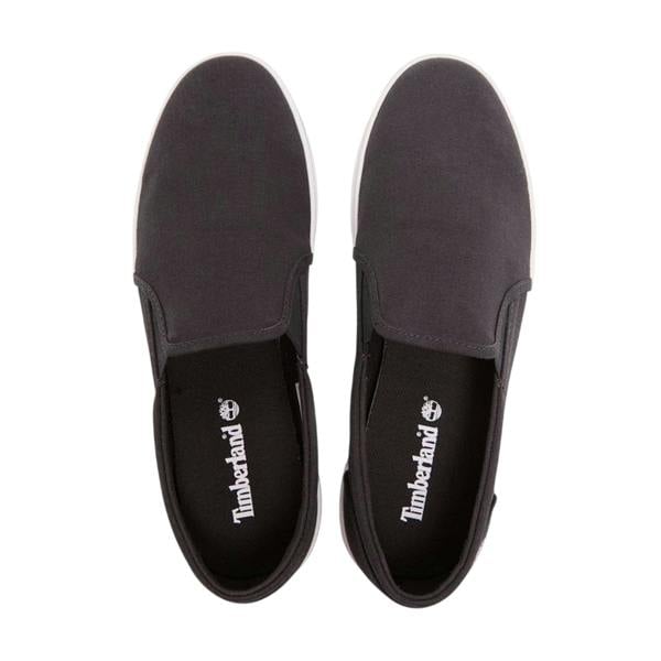 Timberland Mens Skape Park Canvas Slip-on Flat Trainers - Black - 
