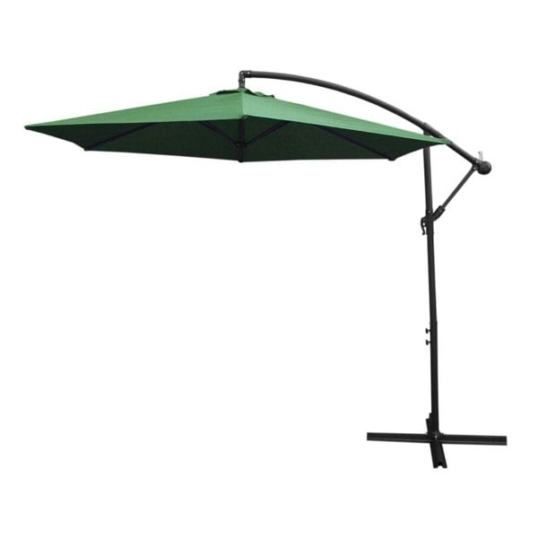 Monstershop Green Cantilever Parasol & Square Base