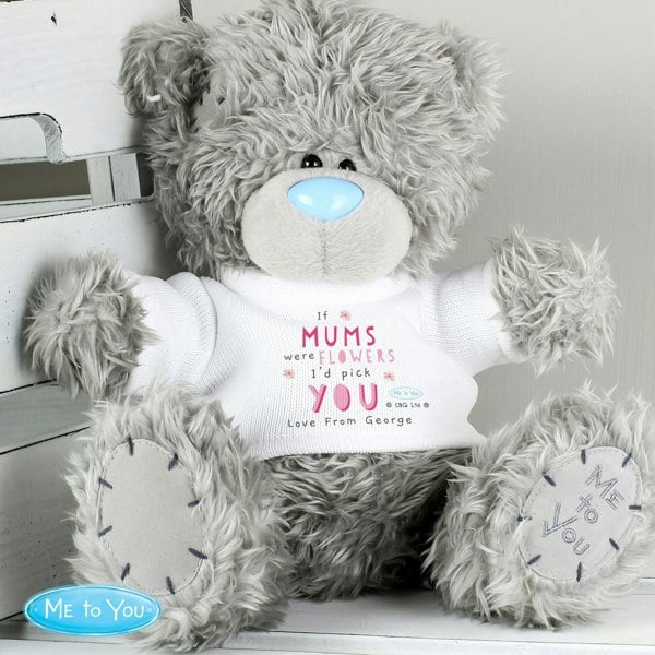 Personalised Memento Company Personalised Me To You If...Were Flowers Bear