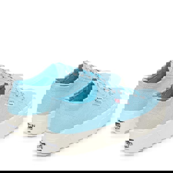 Superga 2740 Women's Platform Trainers - Crystal Azul / Avorio