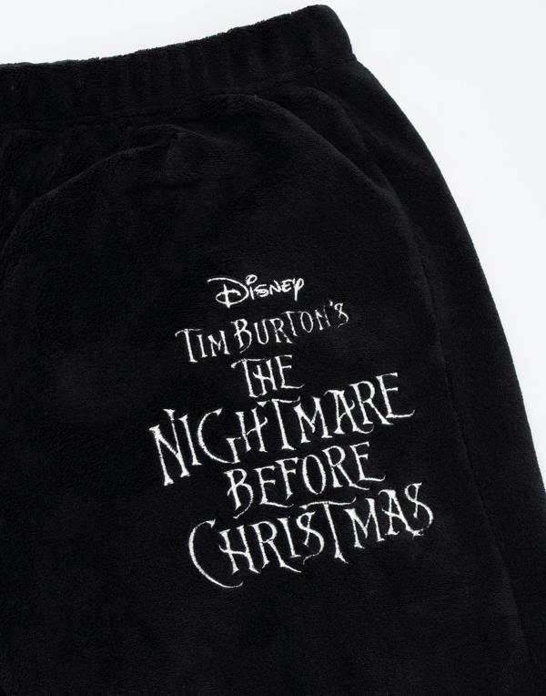 Disney The Nightmare Before Christmas Mens Black Face Long Sleeve Long Leg Pyjama Set