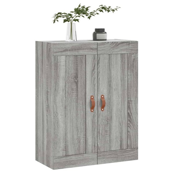 Berkfield Wall Mounted Cabinet Grey Sonoma 69.5x34x90 cm Engineered Wood