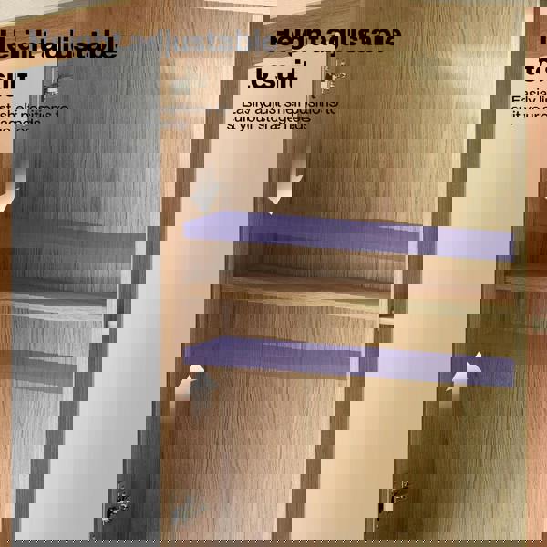 Levede Bathroom Mirror Cabinet Wall Mounted Cupboard with Storage Shelf Oak 56cm