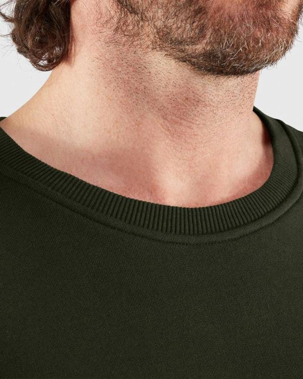 Fjällräven Fjallraven Logo Mens Sweatshirt - Deep Forest 662