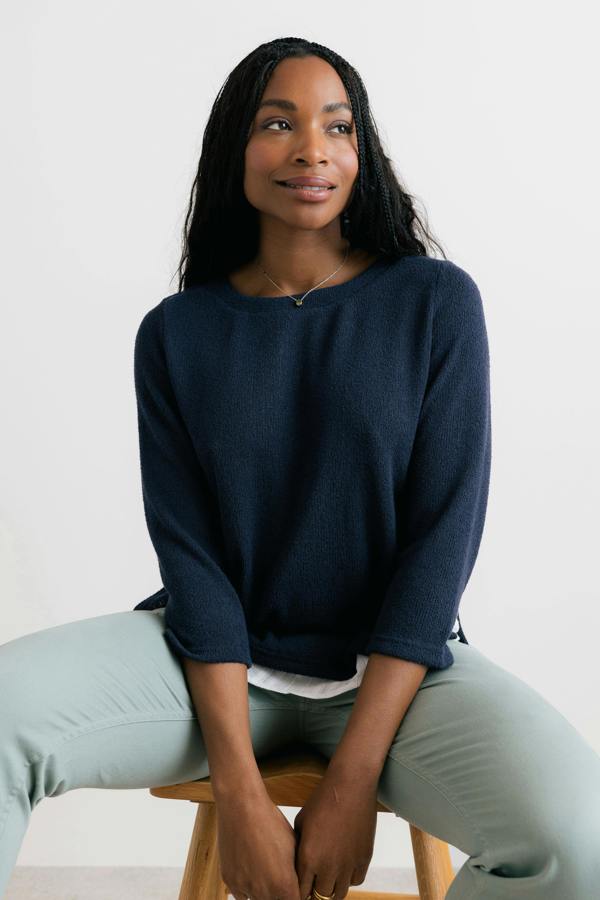 Lily & Me Olive Shirt Jumper Navy