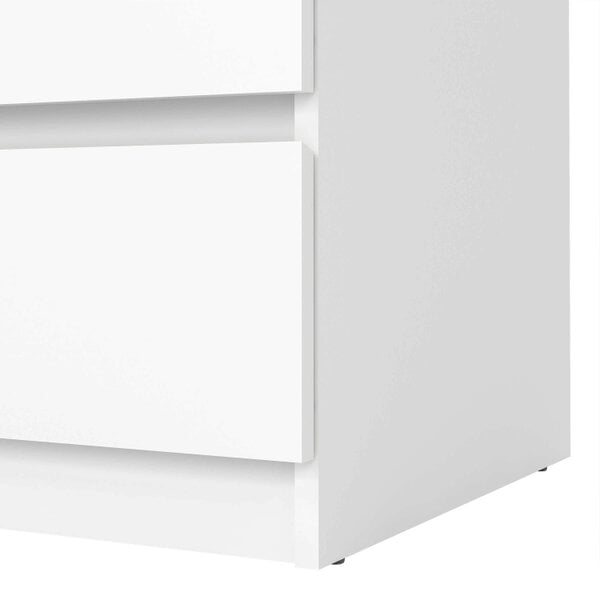 Wyld Haus Budapest White Wooden Storage Chest 3 Drawers