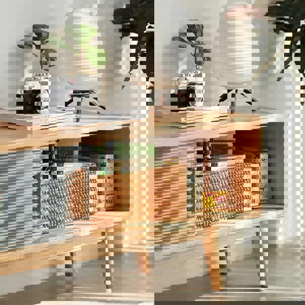 Karah TV Stand, Glass Door-Weilai Concept-Weilai Concept