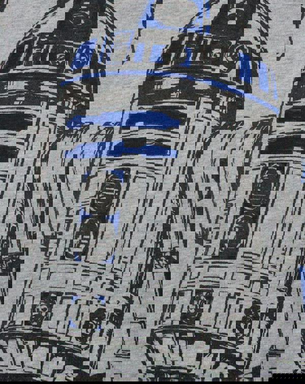 Star Wars Mens Grey R2-D2 Short Sleeved T-Shirt