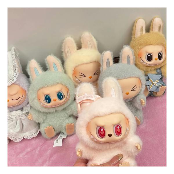 Labubu 2nd Gen Rabbit Face Plush Dolls Mixed Colour Collectibles