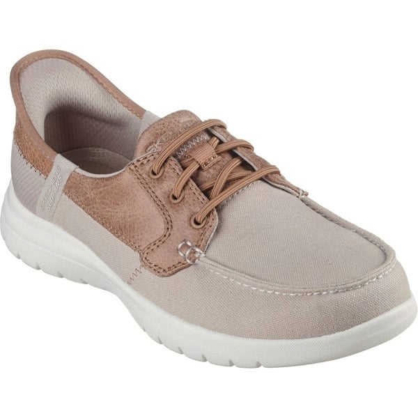 Skechers model On-the-GO Flex - Palmilla Women's Boat Shoes in Taupe