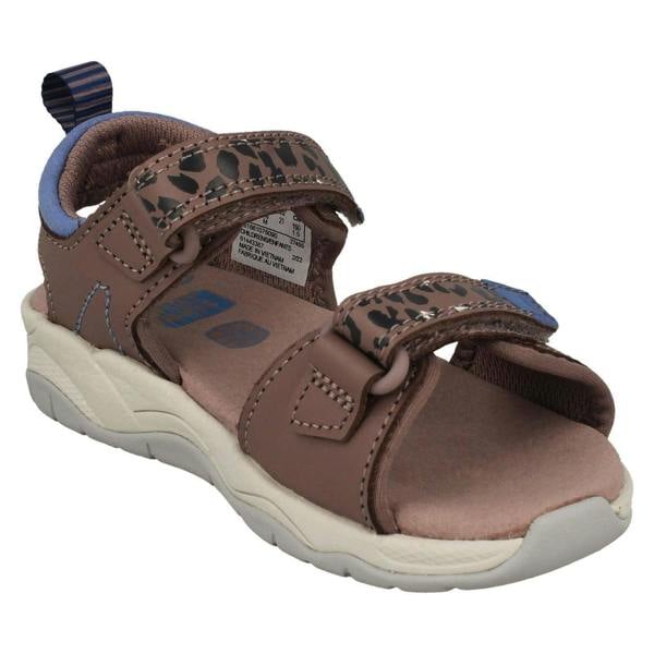 Clarks Childrens PLAYPRINT Collection By Clarks Big Cat Detailed Sandals Clowder Print