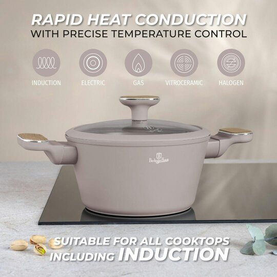 Berlinger Haus Casserole 20 cm  Berlinger Haus BH8338 | Taupe Nordic