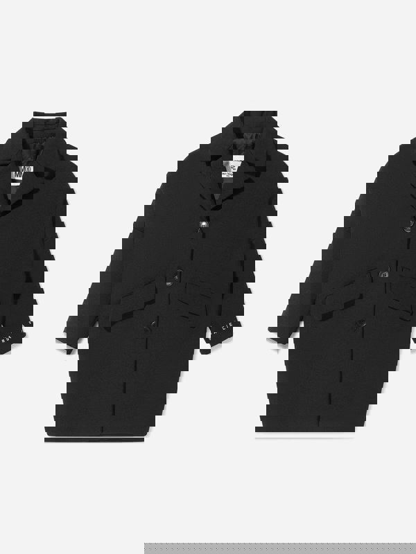 MM6 Maison Margiela Kids Wool Back Logo Coat