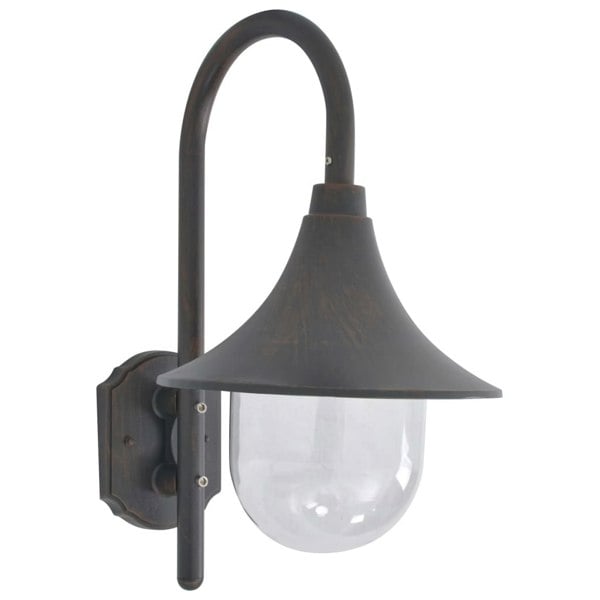Berkfield Garden Wall Lamp E27 42 cm Aluminium Bronze