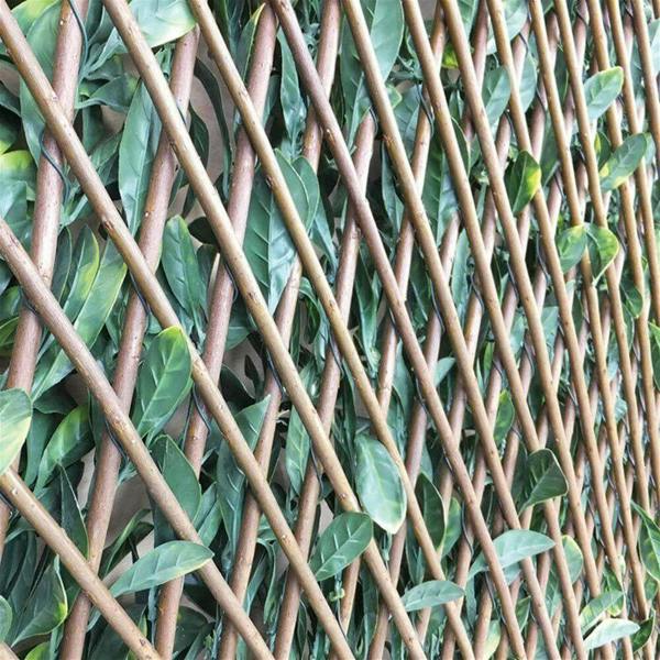 HYGRAD BUILT TO SURVIVE Artificial Hedge Flower Garden Screening Expanding Trellis Privacy Screen 1x2m
