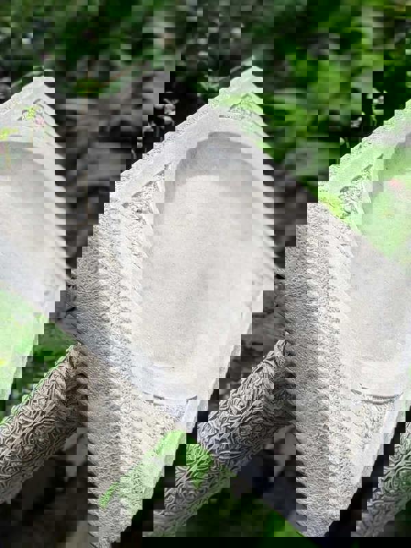 Roman Design Highly Detailed Birdbath