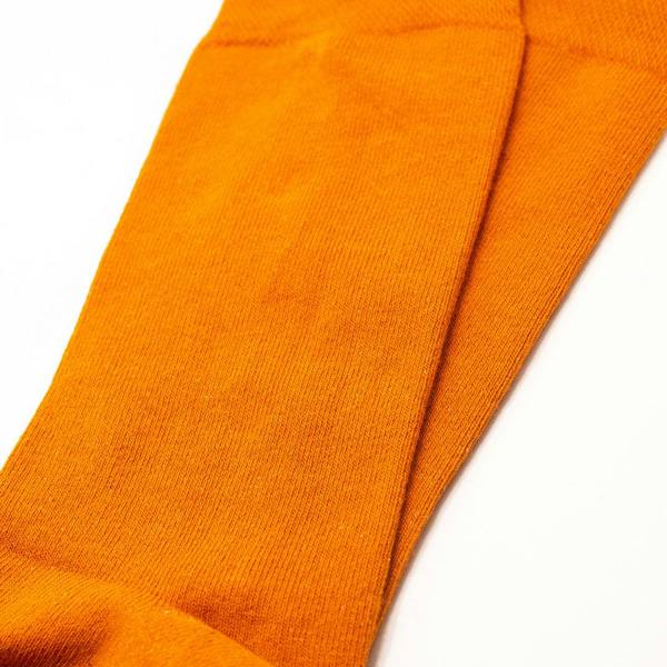 Jemsox 5 Pack - Men’s Luxury Orange Plain Colour Organic Cotton Comfort Welt Socks – UK 6-9