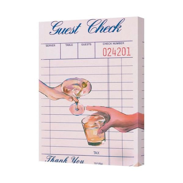 Benjamin Tate Design Guest Check Vintage Style Canvas Wall Art Print 7488