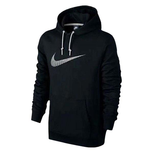 Nike Mens Swoosh Logo Hoodie - Black - 