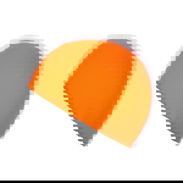 Fashy Junior Fabric Swim Cap in orange with white trim