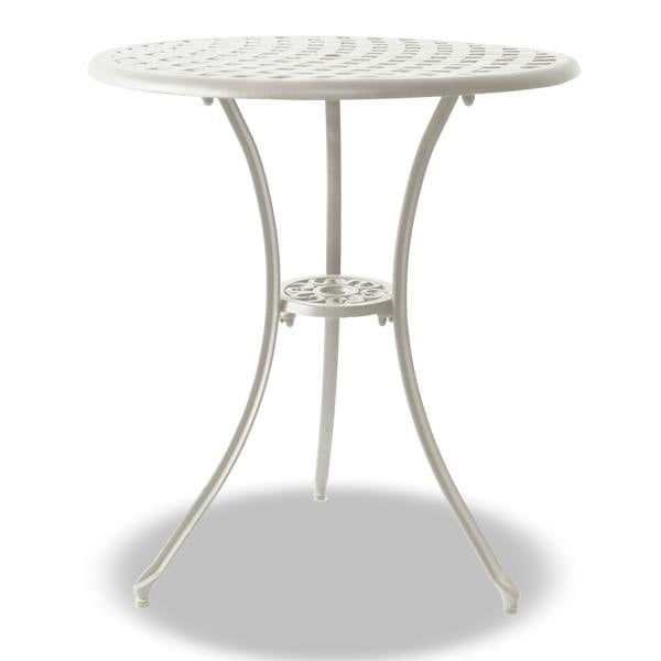 Homeology OSHOWA Garden and Patio White Cast Aluminium Bistro Table