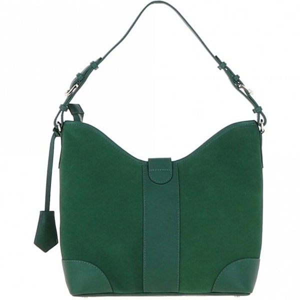 Ashwood Top Zip Suede Shoulder Handbag