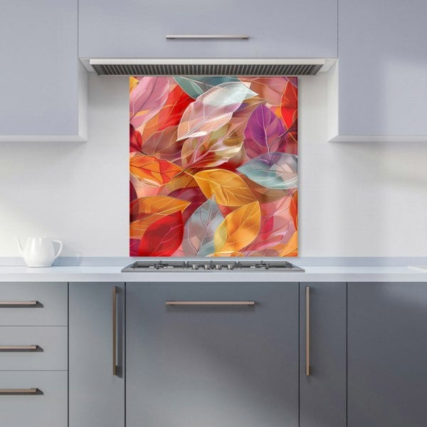 Warren Reed - Designer Kaleidoscope of Autumn Leaves Kitchen Splashback