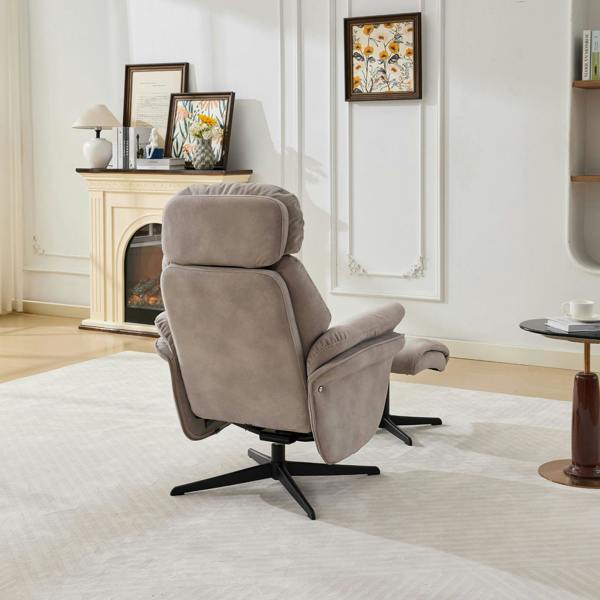 Portobello Swivel Chair with Footstool