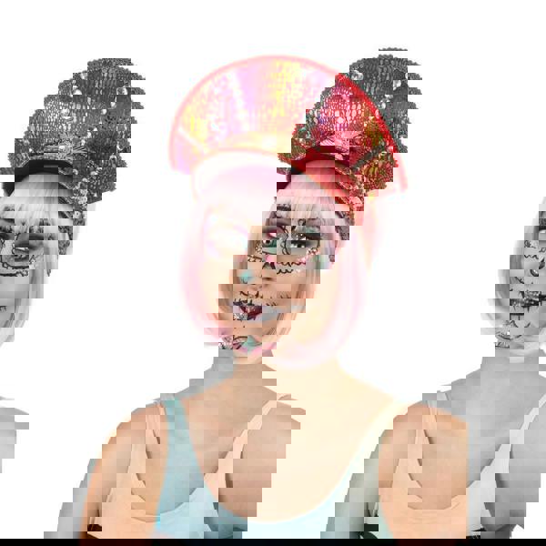 Bristol Novelty Unisex Adults Festival Military Hat - Pink Party - 