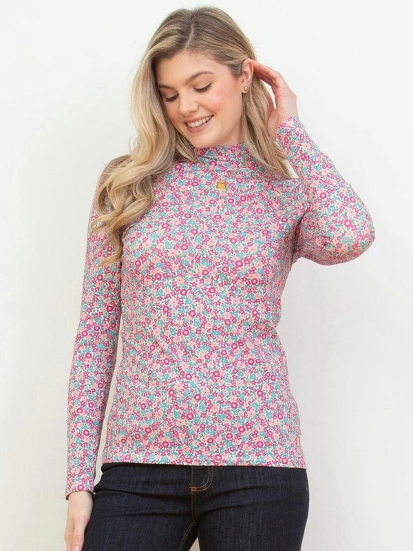 Kite Organic Bagber Turtle Neck Jersey Top Ditsy Tales
