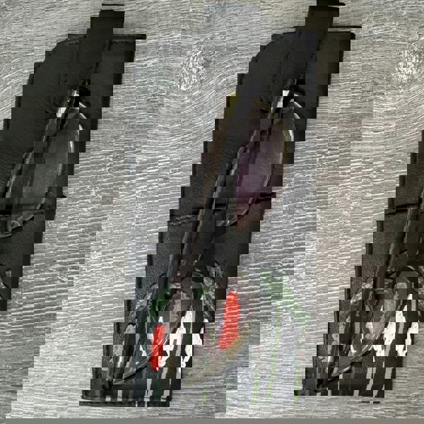 Mala Leather Aurora Floral Wide Fitting Leather Glasses Case