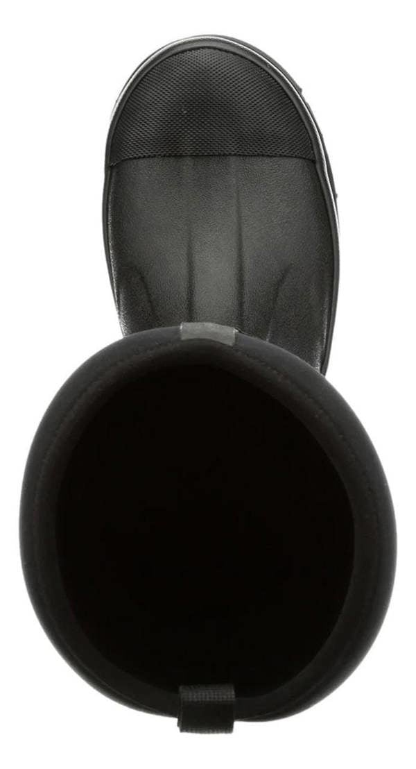 Muck Boots MUCK Chore Classic Tall Womens Stable Farm Wellington Wellies Boots, black waterproof rain boots with slip-resistant soles designed for gardening and farm work.