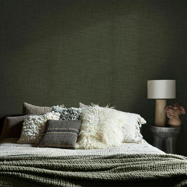 Abigail Ahern Weathered Linen Wallpaper | Garden