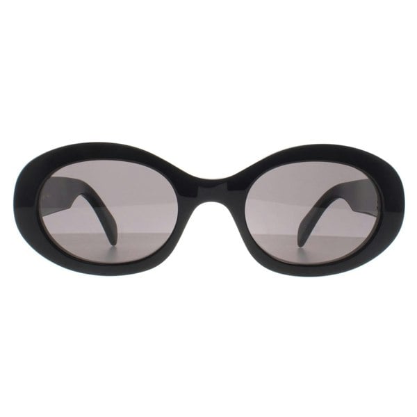 Celine Sunglasses Triomphe CL40194U 01A Shiny Black Smoke Grey